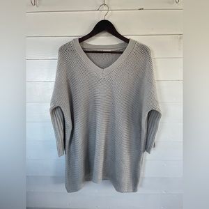 Oversized Light Grey Noisy May Knit Sweater